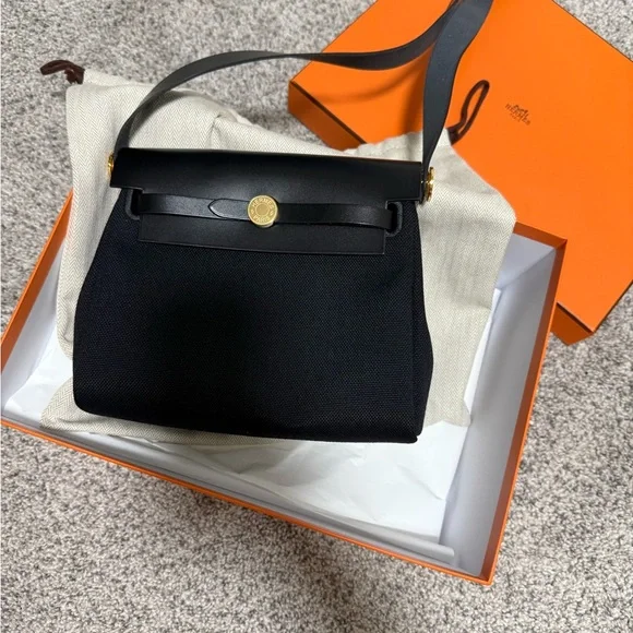 Hermes Mini Herbag 20 black w ghw - Picture 2 of 2